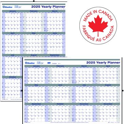 Planner-Wall, Yearly 24X36 Net Zero Carbon Laminated 2025 - C177868