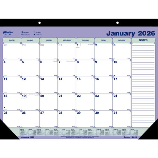 Calendar Pad-Desk Monthly 21-1/4X16 English  2025 - C181731