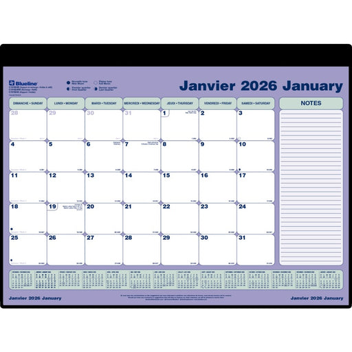 Calendar Pad/Holder-Desk Monthly 24-14X19-1/4 English  2025 - C191924B