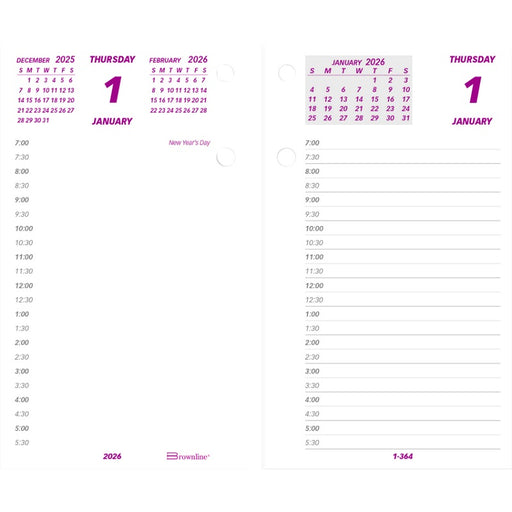 Calendar Refill-Daily 6X3-1/2 English  2025 - C2R