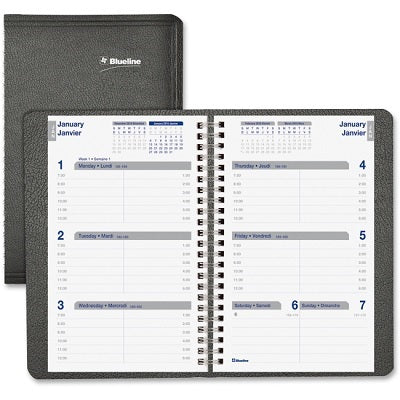 Planner-Weekly, Wire 8 X 5 Net Zero Carbon Black 2025 - C815.81BT