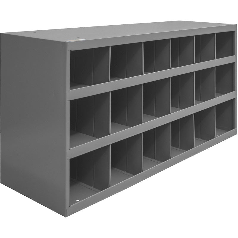 Storage Bin-Steel Cabinet 33-3/4 X19-1/4 X11-1/2, 18Bin  Gry - CA134