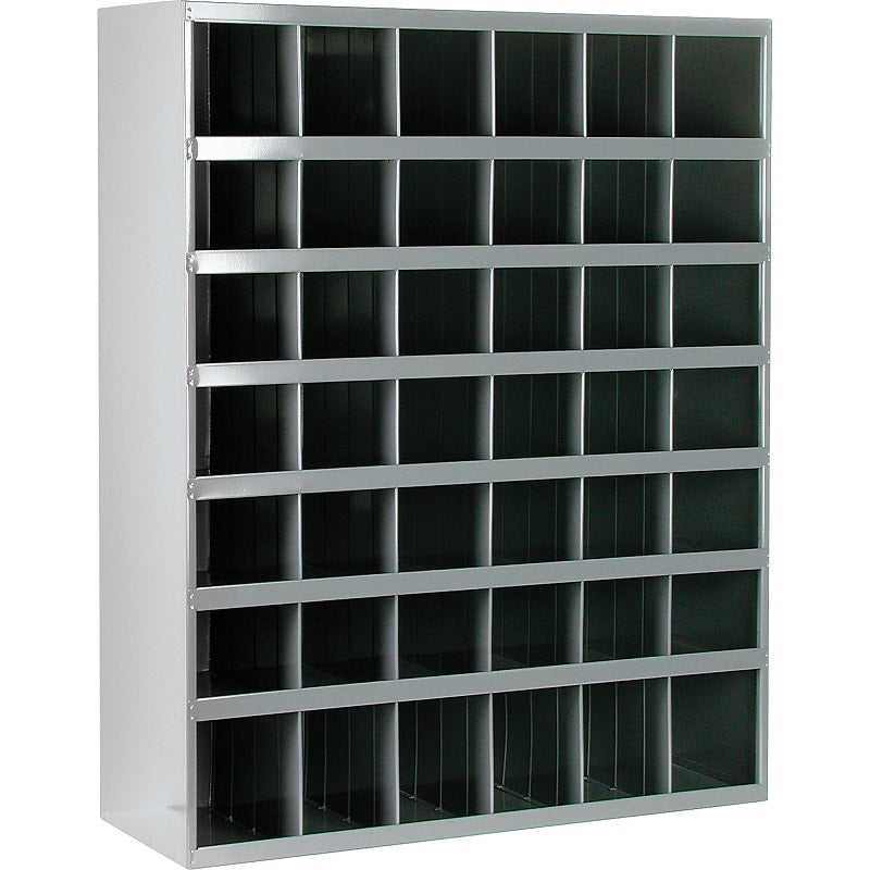 Storage Bin-Steel Cabinet 33-3/4 X 12 X 42, 42 Bin Grey - CA151
