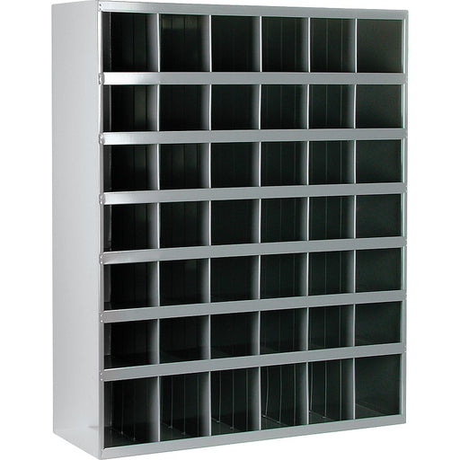 Storage Bin-Steel Cabinet 33-3/4 X 12 X 42, 42 Bin Grey - CA151