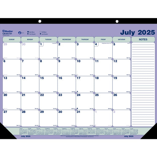 Calendar Pad-Academic Desk Monthly 21-1/4X16 Eng 2024/2025 - CA181731