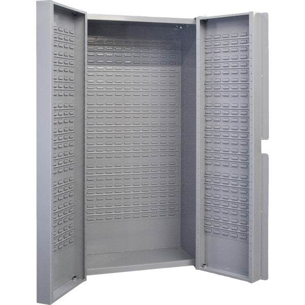 Storage Bin Cabinet-Deep Door, 118 Bin, Grey - CB441