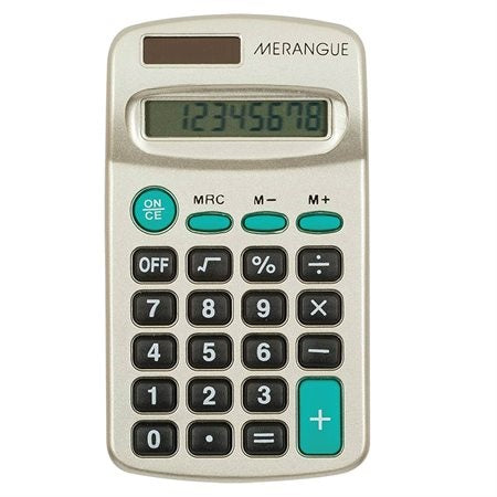 Calculator-Handheld 8 Digit, Dual Power - CC022BL