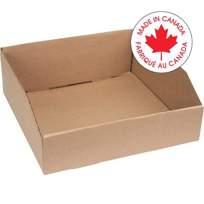 Parts Bin-Corrugated 12"W 12"D X 4-1/2"H - CG174