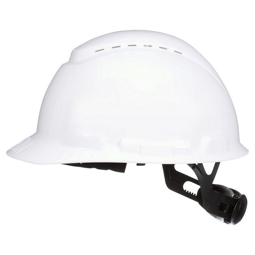 Hard Hat-Ratchet Adjustment, Vented, White - CHH-V-R-W6-SL