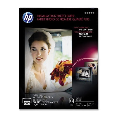 Paper-Hp Premium Plus Glossy, 8.5X11 50/Pack - CR664A