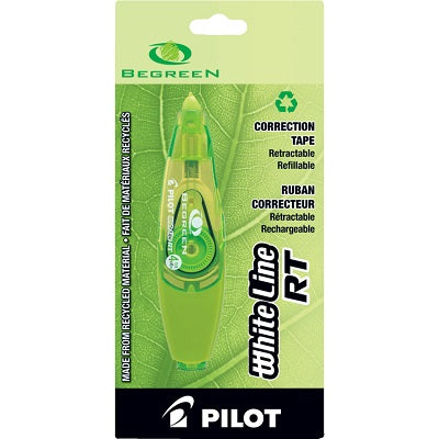 Correction Tape-Begreen Whiteline Rt Retractable - CTRT4G-BG