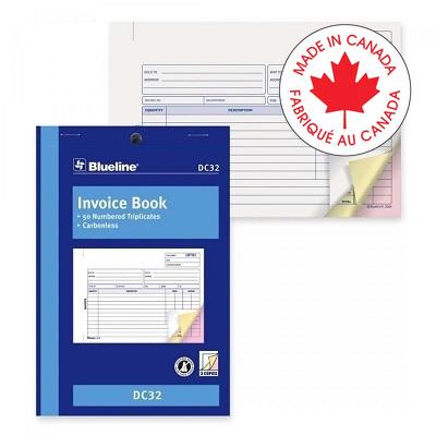 Forms-Ncr, Invoice 5-3/8X8, 50 Triplicate English - DC32