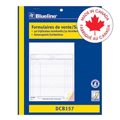 Forms-Ncr, Sales Order 8-1/2X11, 50 Triplicate Bilingual - DCB157