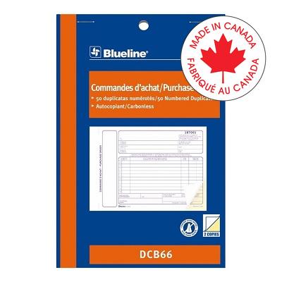 Forms-Ncr, Purchase Order 5-3/8X8, 50 Duplicate Bilingual - DCB66