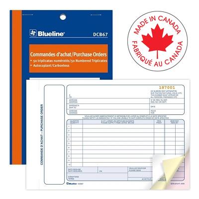 Forms-Ncr, Purchase Order 5-3/8X8, 50 Triplicate Bilingual - DCB67