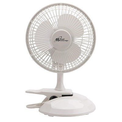 Fan-6"  2-In-1 Clip-On/ Desk Fan, White - DFN-15