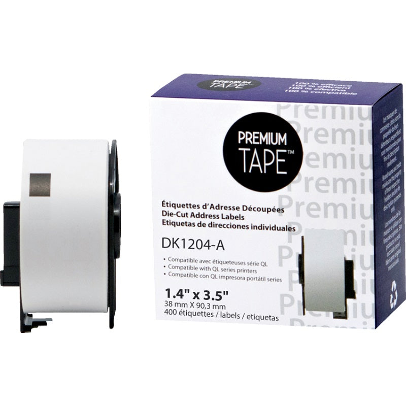 Labels-Brother Compatible Die-Cut Address 1.4" X 3.5" - DK1204-A