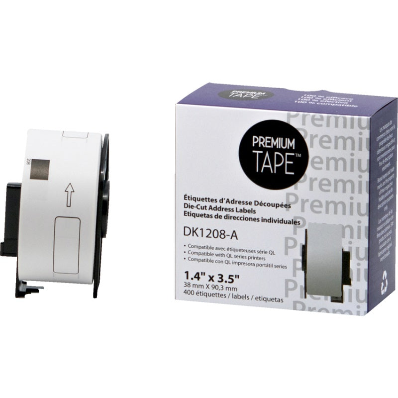 Labels-Brother Compatible Die-Cut Address 1.4" X 3.5" - DK1208-A