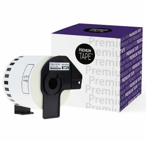 Labels-Brother Compatible  Paper Tape 2.4" X 100' White - DK4205-A