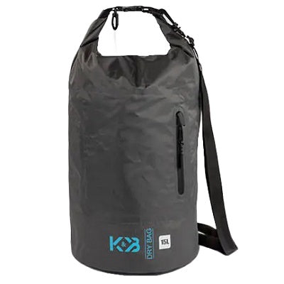 Dry Bag- Lightweight Water Repellent, 15L. Charcoal - DRY1007KB-CH