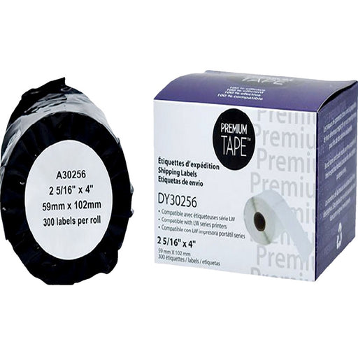 Labels-Dymo Labelwriter Compatible, Shipping 2-5/16X4, 300/B - DY30256