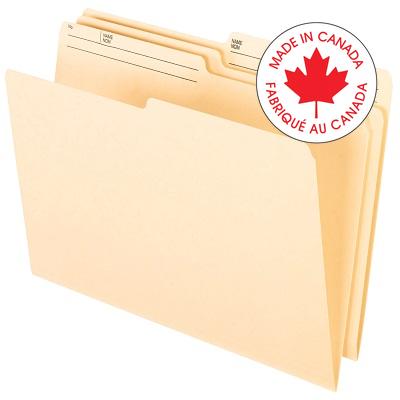 File Folder-Legal 9.5 Point Reversible, Manila 10/Pk - E15138