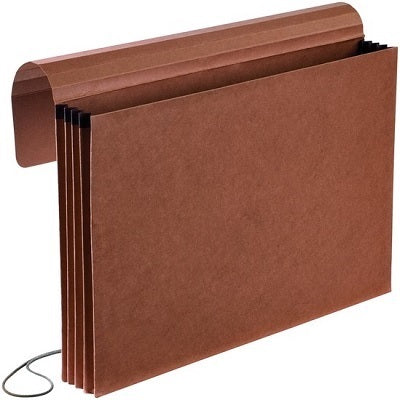 Wallet-Expanding, Legal, 3-1/2" Exp. Red Fibre - E22-4-B