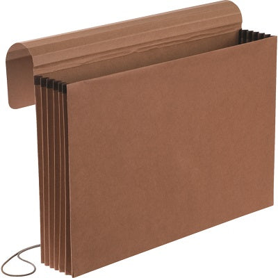 Wallet-Expanding, Legal, 5-1/4" Exp. Red Fibre 5/Pk - E22-6-B5
