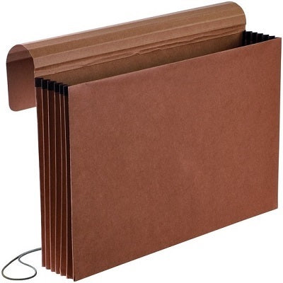 Wallet-Expanding, Legal, 5-1/4" Exp. Red Fibre - E22-6-B