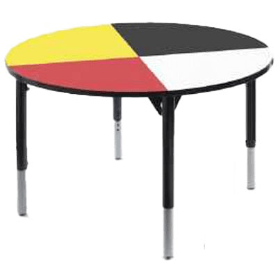 Table-Solid Medicine Wheel 48" - E48RSLDMW
