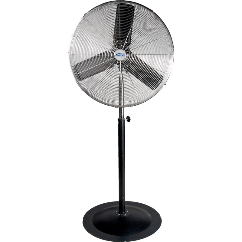 Fan-30" Pedestal, Oscillating 1/3Hp, 3 Speed, Black - EA283