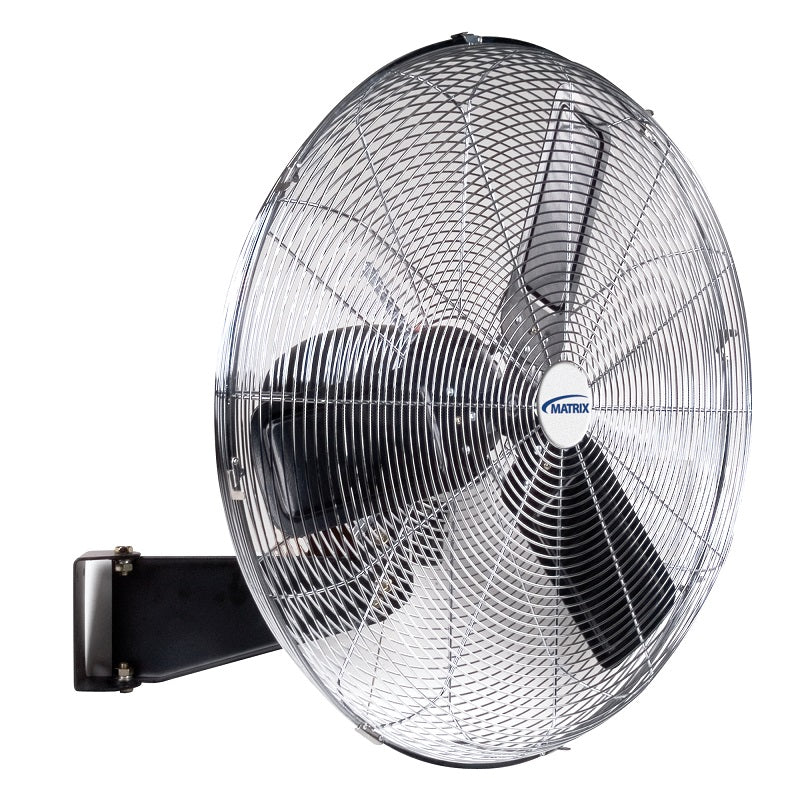 Fan-26" Wall Mount, Oscillating 1/5Hp, 3 Speed, Black - EA284