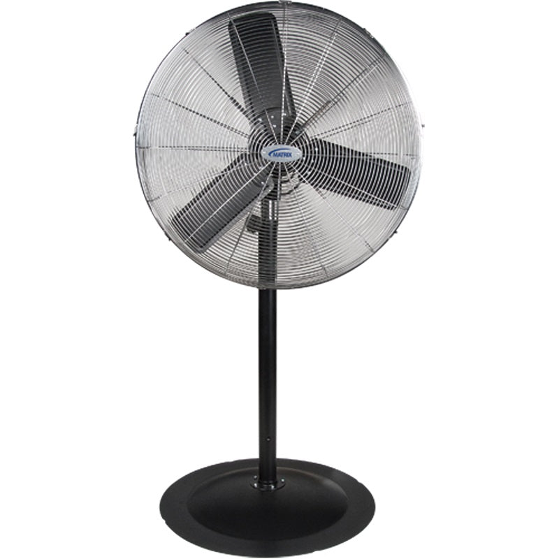 Fan-30" Pedestal, Non-Oscillating 1/3Hp, 2 Speed Black - EA571