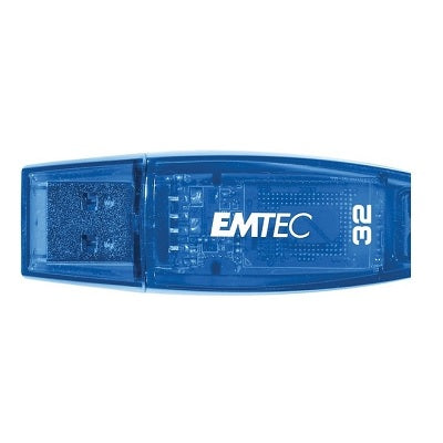 Flash Drive-Emtec C410 32Gb, Blue - ECMMD32GC410