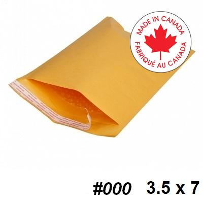 Envelope-Bubble #000 3.75X7, 10/Pack (00519) - EDGBM002
