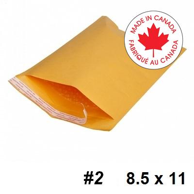 Envelope-Bubble #2 8.5X11, 10/Pack - EDGBM006