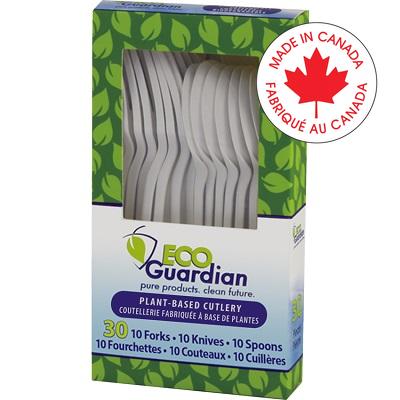 Cutlery-Compostable, Fork, Knife & Spoon, 10 Each/Box - EGAV005