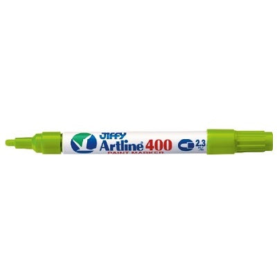 Marker-Paint, Artline, Medium Bullet Tip, Yellow Green - EK400-16