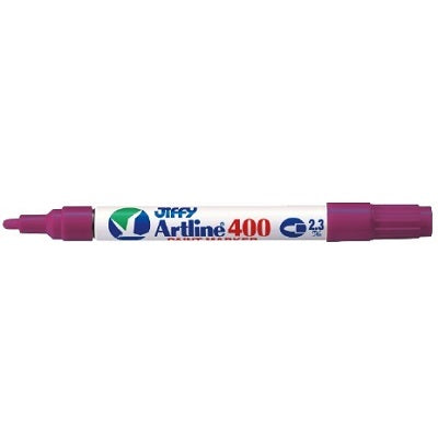 Marker-Paint, Artline, Medium Bullet Tip, Purple - EK400-9