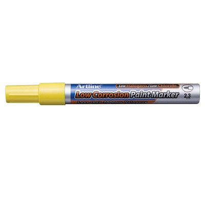 Marker-Paint, Artline, Low Corrosion, Bullet Tip, Yellow - EK420-7