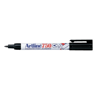 Marker-Laundry, Artline 0.7Mm Black - EK750-1B