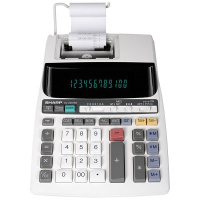 Calculator-Sharp, Printing Ac 12 Digit 2-Colour 2.0Lps - EL-2201RII
