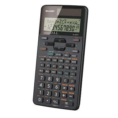 Calculator-Sharp,Scientific Dual 420 Function 10 Digit/2Line - EL-520XTBBK