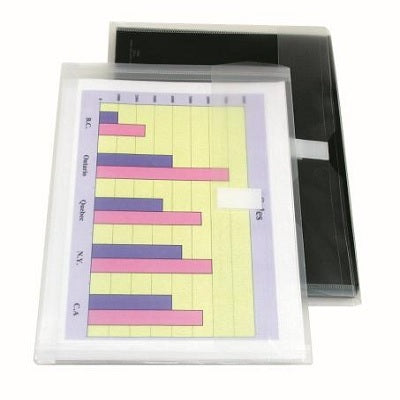 Envelope-Poly, 8.75X11.75 Clear, Velcro Closure - EN-05-CR