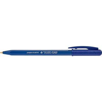 Pen-Retractable, Tratto-1 Green 1.0Mm Medium Blue 50/Box - F838301