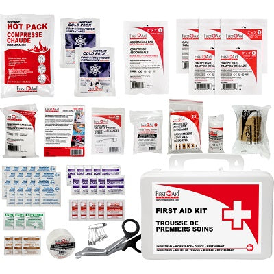 First Aid Kit-Office 105 Pieces, Plastic Case - FACBMPK