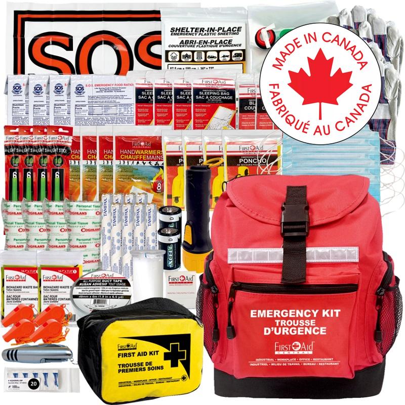 Emergency Kit-Canadian Red Cross 4-Person, 72 Hour - FACDP724-NW