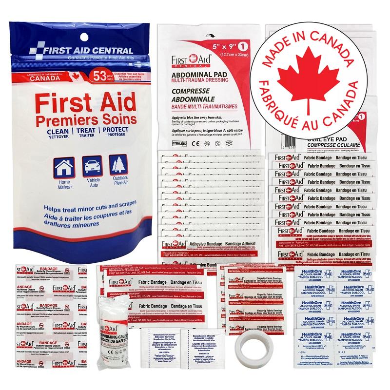 First Aid Kit-Grab & Go 53 Pieces - FAC-OP53