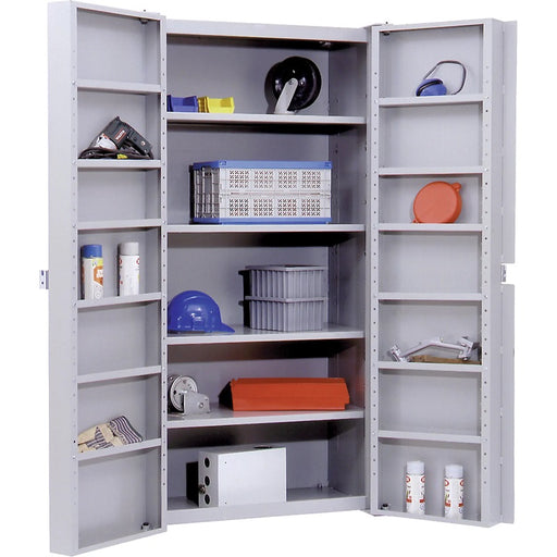 Storage Cabinet-Deep Door 38" X 24' X 72", 4 Shelves, Grey - FB024