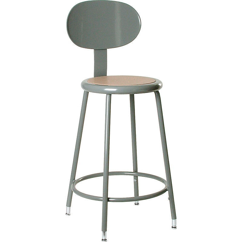 Stool-500 Series, Adjustable 25-30" Grey - FC655